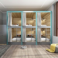Lit superposé capsule moderne insonorisé en bois, taille double, design attrayant, pour chambre à coucher, maison, hôtel, école, hôpital, garantie 36 mois