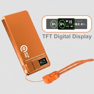 QSF 3 in 1 Magnetic Power Bank 5000mAh 10000mAh <strong>Powerbank</strong> 15W Wireless 22.5W PD Fast Portable Charger With LED Display <strong>Cable</strong> OEM - Product Image 1