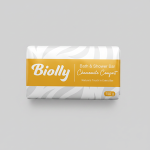 Jabón en Barra Biolly de 150 Gramos con Manzanilla para el Confort - Alivia el Estrés, Base Vegetal Pura, Hecho a Mano, de Calidad - Product Image 2