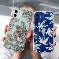 Coque à fleurs scintillante personnalisée pour Apple, étui de téléphone portable pour Iphone 12 Pro Max, cadeau de filles