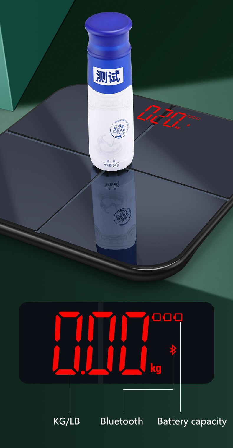 ITO Conductor Smart Weight Scale 180 kg 396 lb Intelligent Body Fat Scales