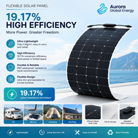 Panneau solaire flexible léger de 200 W avec structure durable pour le camping, les camping-cars et l'alimentation énergétique à distance