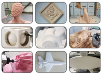 Imprimante 3D et sculpture sur fibre de bateau en mousse EPS Moule 3D et fraisage 5 axes CNC Router Machinery