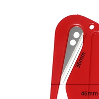 Ouvre-lettre manuel en plastique, mini ouvre-enveloppe, couteau utilitaire pour couper le papier, coupe-corde et outil d'ouverture de colis