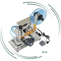 Sy 60 Lt-60 Tb-60 Machine d’étiquetage de bureau semi-automatique pour l’étiquetage de bouteilles flacons carrés