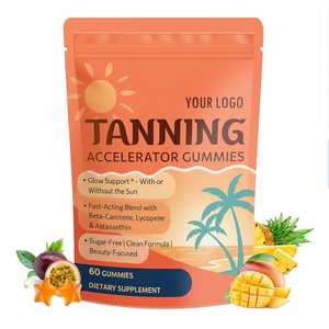 Gomitas de Suplemento Autobronceador OEM para el Brillo e Hidratación de la Piel con Betacaroteno, Licopeno, Colágeno y Vitaminas - Product Image 1