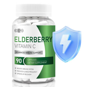 Extrato de Sabugueiro de Alta Potência com Cápsulas de Vitamina C para Proteção Antioxidante Ideal e Melhoria da Saúde da Pele - Product Image 1