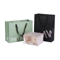 Sac en papier d'art de luxe réutilisable personnalisé avec poignée pour cadeau/achat Sac en papier réutilisable de haute qualité pour l'emballage