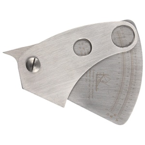 Jauge d'inspection de soudure TRUSOXIN en acier inoxydable argenté avec mesure en pouces pour outils de soudage - Product Image 1