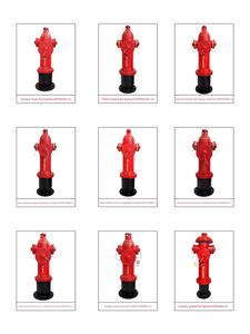 Premium-Qualität Duktiles Gusseisen Außen-Feuerlöschhydrant PN16 Druckklassifizierung Doppelauslass Hohe Durchflusskapazität für Kommunale Brandbekämpfung - Product Image 5