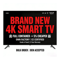 Venta Directa de Fábrica, Televisor LED HD FHD 4K Smart Android, 32 43 50 55 65 75 85 Pulgadas, Venta al Por Mayor