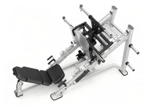 Máquina de Sentadillas de 45 Grados de Grado Comercial con Patas Ajustables de Acero, Equipo de Musculación Duradero con Características de Seguridad y Carga de Placas - Product Image 3