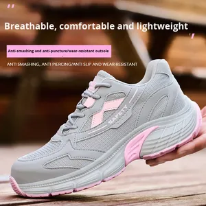 Calzado <span class=keywords><strong>de</strong></span> Seguridad con Puntera <span class=keywords><strong>de</strong></span> Acero para Protección Laboral, Talla Pequeña para <span class=keywords><strong>Mujer</strong></span>, Estilo Anti-aplastamiento y Anti-pinchazos, Ligero - Product Image 2