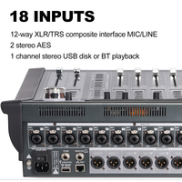 Biner Factory Direct Professional Console audio numérique 18 canaux DJ Mixing MD16 mélangeur audio numérique
