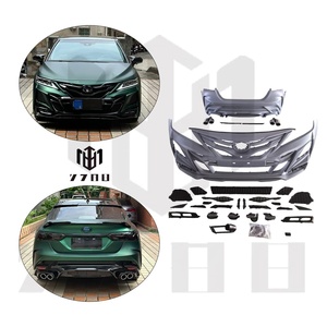 Kit Carrozzeria di Alta Qualità in Materiale PP da Vecchio a Nuovo Modello per TOYOTA Camry 2018-2022, Conversione in Stile <span class=keywords><strong>Khan</strong></span> con Paraurti Anteriore e Posteriore, Griglia Laterale - Product Image 1