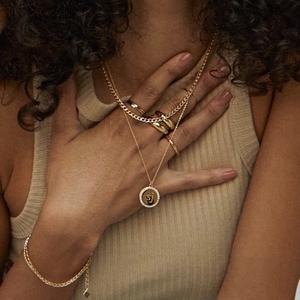 Jietao tùy chỉnh thép không gỉ Bling CZ Đá đồng xu Mặt Dây Chuyền Vòng cổ kim cương biên giới vòng đĩ<span class=keywords><strong>a</strong></span> quyến rũ Mặt dây chuyền vòng cổ - Product Image 4