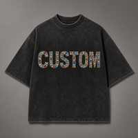 T-shirt vierge 100 % coton 260 g/m² épais, personnalisable avec logo et lettres, écoresponsable, pour streetwear et vêtements décontractés, fabricant de vêtements