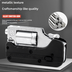 Pistolet Jouet Réaliste en Métal Pliable Éjecteur de Douilles, Tirant des Balles Souples, pour Enfants - Product Image 3