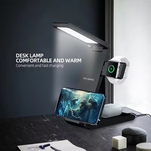 15 Wát nhanh <span class=keywords><strong>4</strong></span> trong 1 không dây sạc từ gấp với ánh sáng LED thông minh đứng chủ cho điện thoại Đồng Hồ Iphone ipad-tương thích - Product Image 4