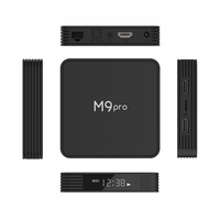 2024 nouveau M9 Pro TV box 4K Amlogic S905x4 Android 11.0 MGP IPTV 4gb 64gb smart android ATV décodeur 1000M lan BT télécommande vocale