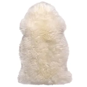 Pure White Extra large Floor Area Fluffy Genuine Natural Australia Long hair Sheepskin Rug for Bedroom Living room