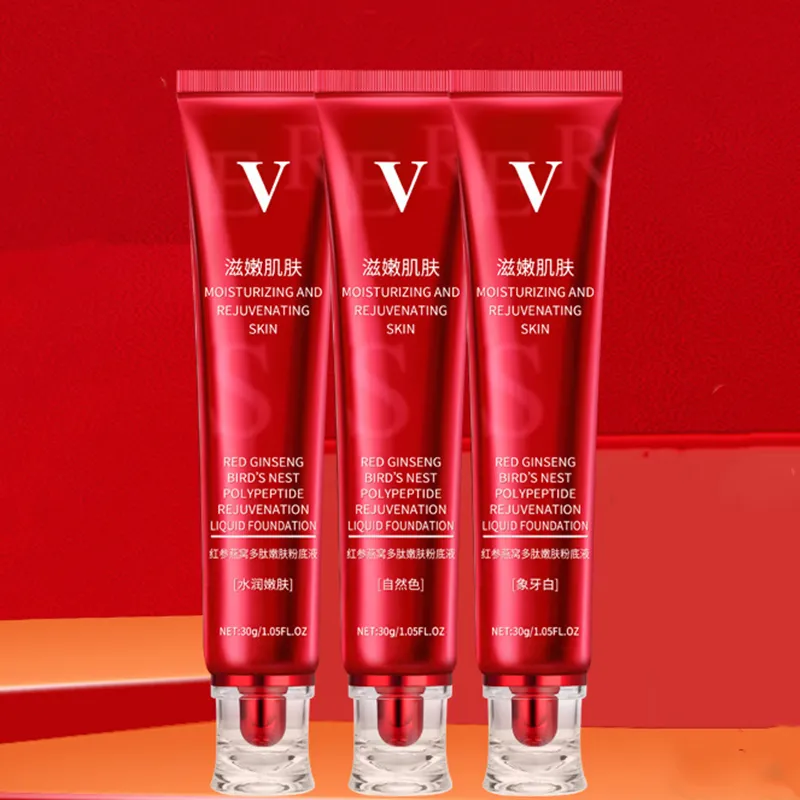 Cosmetici coreani all'ingrosso ginseng rosso miglior fondotinta crema solare fungo impermeabile trucco di bellezza a lunga durata BB cream