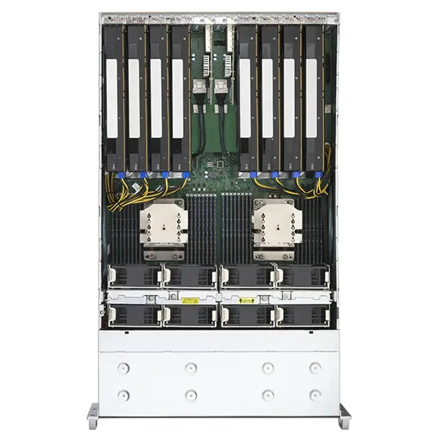 Penjualan terlaris Supermicro Server 4124GS TNR 2 CPU delapan rute AMD EPYC sistem GPU pemelajaran dalam rak komputasi Server