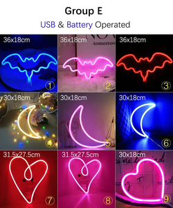 LED音符ネオンライト カスタム壁掛けネオンサインライト USB/電池式 誕生日ギフト ウォールアート LEDネオンナイトライト - Product Image 6