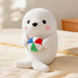 Peluche Animale Marine Douce et Mignonne (Dauphin, Lion Marin, Phoque) de 25/35/45 cm, Jouet en Peluche pour Bébés et Garçons, Cadeau - Product Image 3
