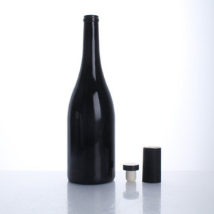 All'<span class=keywords><strong>ingrosso</strong></span> <span class=keywords><strong>bottiglie</strong></span> di vetro di vino rosso Champagne nero bordeaux con tappo e coperchi termoretraibili - Product Image 3