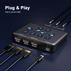 USB-3,0 4K 1080P, потоковая передача, захват игровой записи в реальном времени, HDR, Двойная HDMI карта захвата видео, HDMI в USB конвертер - Product Image 2