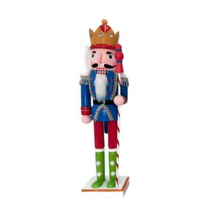 Décoration de Noël, fournitures pour fêtes de fin d'année, cadeau de Noël, soldat classique de 38 cm, ornement casse-noisette - Product Image 5
