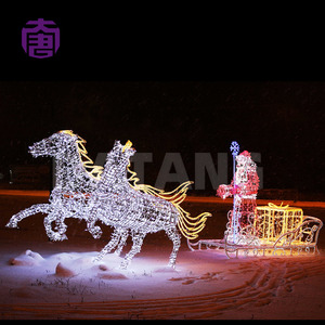 Decorative Christmas Carriage LED <b>Light</b> Display for Theme Park Plaza Garden and Seasonal Festival Decoration - Product Image 3