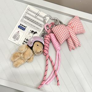 RW Colgante DIY para Bolso de Dama con Lindo Oso y Perro, Muñequera para Celular para Mujer, Decoración para Mochila, Accesorios para Llavero - Product Image 1