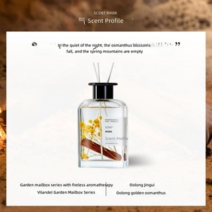 Coffret Cadeau de Diffuseurs d'Ambiance à Grande Capacité Série Jardin, Huile Essentielle Parfumée à l'Osmanthus, Diffuseur de Parfum d'Intérieur Longue Durée avec Bâtonnets, Zhejiang - Product Image 3