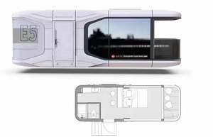 กล่องแคปซูลแบบถอดได้สำหรับบ้านหรูหราขนาดจิ๋ว40ft ทันสมัยขยายได้ - Product Image 2