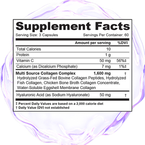 Capsule <span class=keywords><strong>di</strong></span> <span class=keywords><strong>Collagene</strong></span> Multiplo OEM con Etichetta Privata, Peptidi Marini, Acido Ialuronico, Vitamina C, 180 Capsule, <span class=keywords><strong>Integratori</strong></span> <span class=keywords><strong>di</strong></span> <span class=keywords><strong>Collagene</strong></span> per lo Sbiancamento - Product Image 2