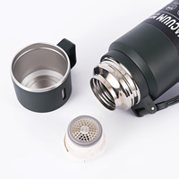 Bouteille d'eau isotherme en acier inoxydable à haute capacité, anti-fuite, isolation thermique de 6 à 12 heures