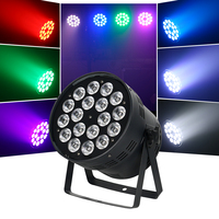 Projecteur PAR LED 18x18 RGBWAUV 6-en-1 18x18W DMX pour Scène, Mariage, Événements en Direct, Club, Discothèque, Bar