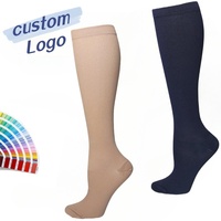 Chaussettes de compression personnalisées pour extérieur, cyclisme, course à pied, fitness, genou, athlétisme, gym, sport
