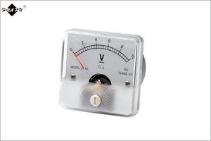 Hình Dạng Hình Chữ Nhật Loại Con Trỏ Bảng Điều Khiển Điện Áp Đồng Hồ Di Chuyển Cấu Trúc Cuộn Dây DC Vôn Kế HP-50 50*50Mm - Product Image 3