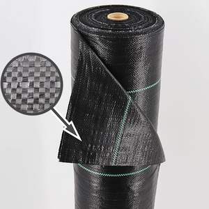 Toile de paillage robuste - Tapis de contrôle des adventices durable <span class=keywords><strong>pour</strong></span> jardin, parterre de fleurs et terrasse. - Product Image 1