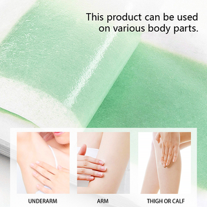 Striscia di cera non tessuta per le gambe delle braccia sotto le ascelle dei capelli sopracciglio Bikini contiene striscia di ceretta 10 <span class=keywords><strong>strisce</strong></span> 2 salviette - Product Image 4