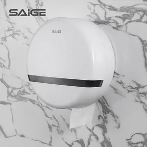 Saige New Wall Mounted Paper Holder Toilet Jumbo Tissue Paper Dispenser for Roll Paper Towels