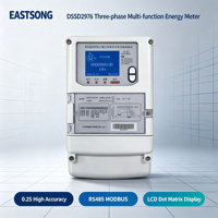 Meter Energi DSSD2976 Kelas 0.2S Tiga Fasa Tiga Kabel 3x100V/220-380V 50/60Hz 2 Arah Modbus RTU RS485 untuk Pemasangan di Dinding