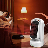 Ventilateur électrique 2-en-1 Anfuyou, chauffage et refroidissement rapide, 1500W, résistant aux flammes, céramique PTC, pour sol, table ou bureau.