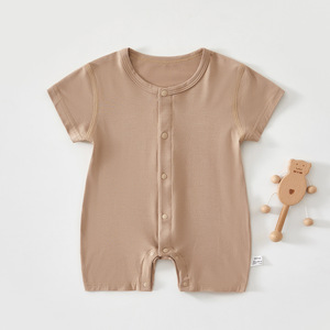 Tutina per Neonati in Cotone Morbido e Traspirante di Alta Qualità, Leggera a Maniche Corte per l'Estate, Body Personalizzabile con Logo per un Sonno Confortevole - Product Image 4