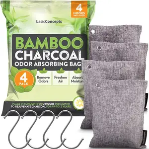 Charcoal Air Purifying Bags Aktivierter natürlicher Home Odor Absorber Deodorant Schuher frischer