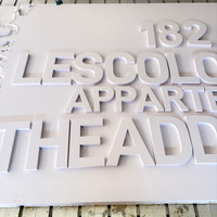 Lettres en PVC personnalisées, alphabet découpé au laser, lettres en acrylique transparent, enseignes personnalisées avec logo, lettres pour enseignes de magasin
