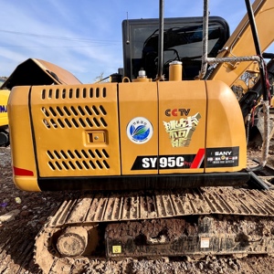 Gran oferta de excavadora Sany 95C Pro usada de 9 toneladas con caja de cambios de motor de alta eficiencia y bomba en buenas condiciones de trabajo a la venta - Product Image 4